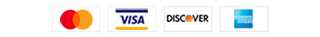 Bandeiras aceitas: Visa, MasterCard, AMEX, Discover